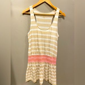 Lilly Pulitzer Racerback Cotton Smocked Waist Cover Up